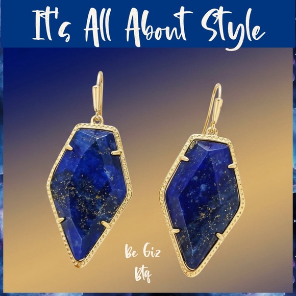 Authentic Kendra Scott Blue Earrings At Awesome Prices To Buy Now and Save - Picture 3 of 7